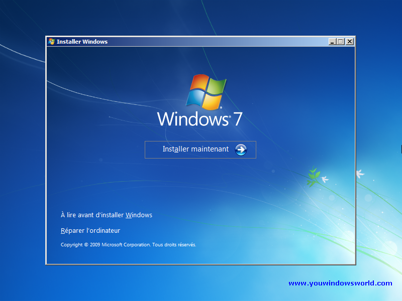 Comment installer Windows 7 32 bits