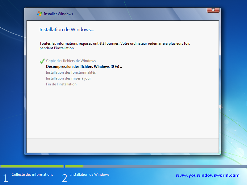 Comment installer Windows 7 32 bits